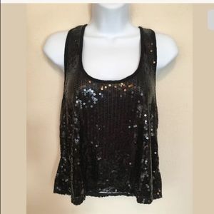 Hot Topic Sweet Love Sequin Blk Razorback SM‎ (I)